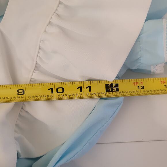 Vintage Alice in Wonderland Costume Dress Girl’s 6 Blue White Rabbit Embroidery - Picture 8 of 14